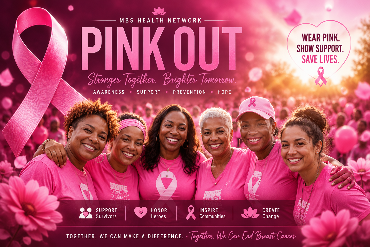 Pink Out for a Cause breast health awareness campaign