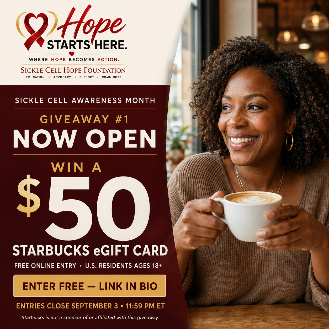 Giveaway #1 — Hope Starts Here Giveaway